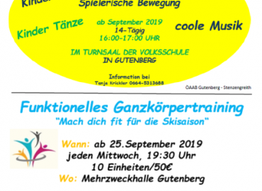 Ganzkörpertraining & Kindertanzen